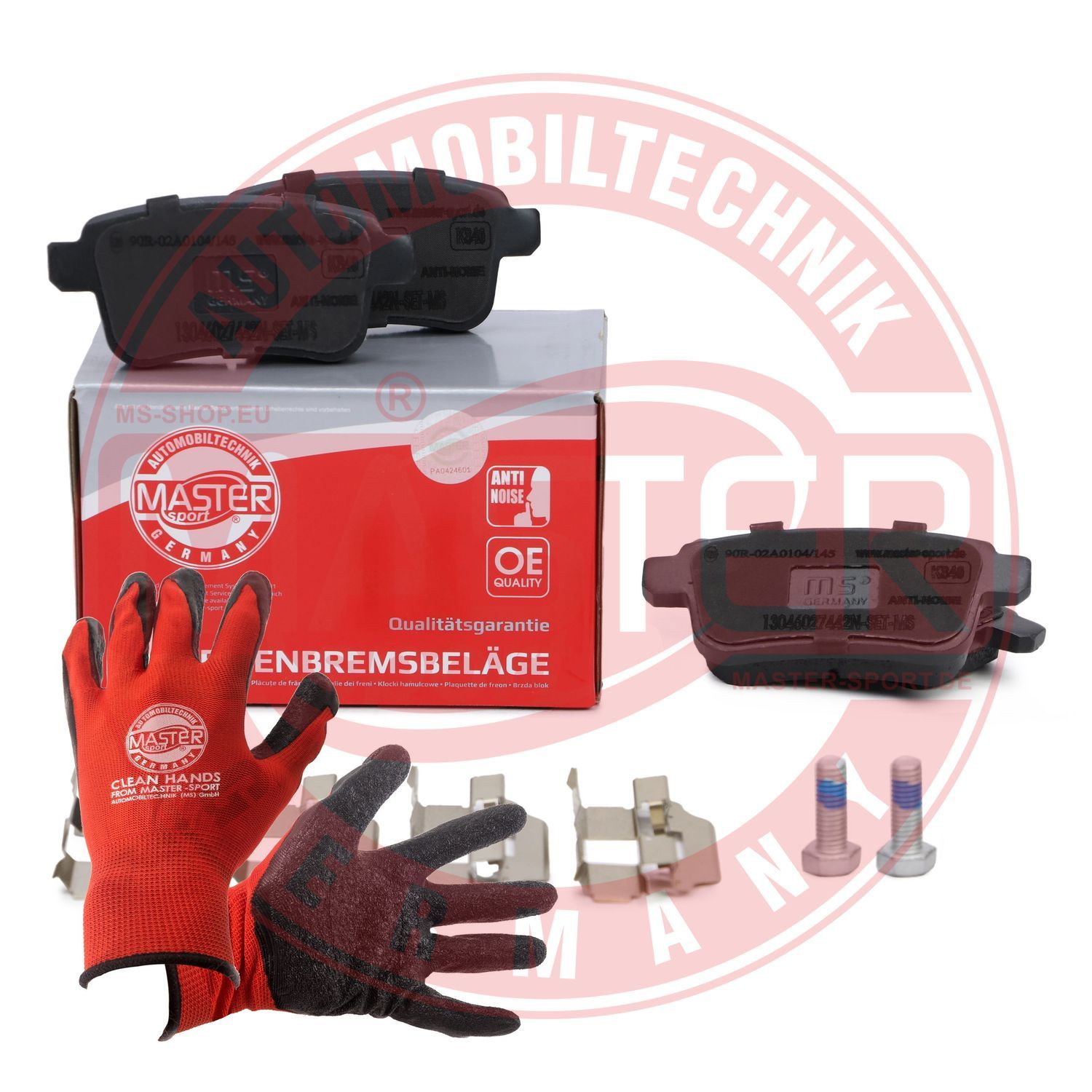 Zestaw klocków hamulcowych, hamulce tarczowe MASTER-SPORT GERMANY 13046027442N-SET-MSP