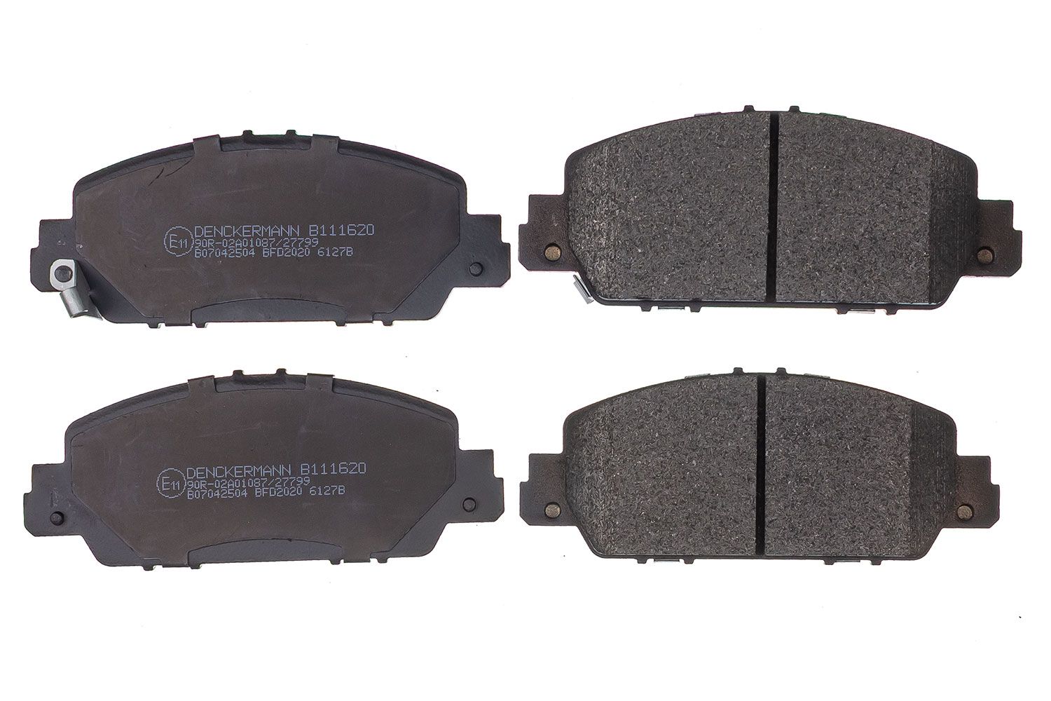 set placute frana,frana disc DENCKERMANN B111620