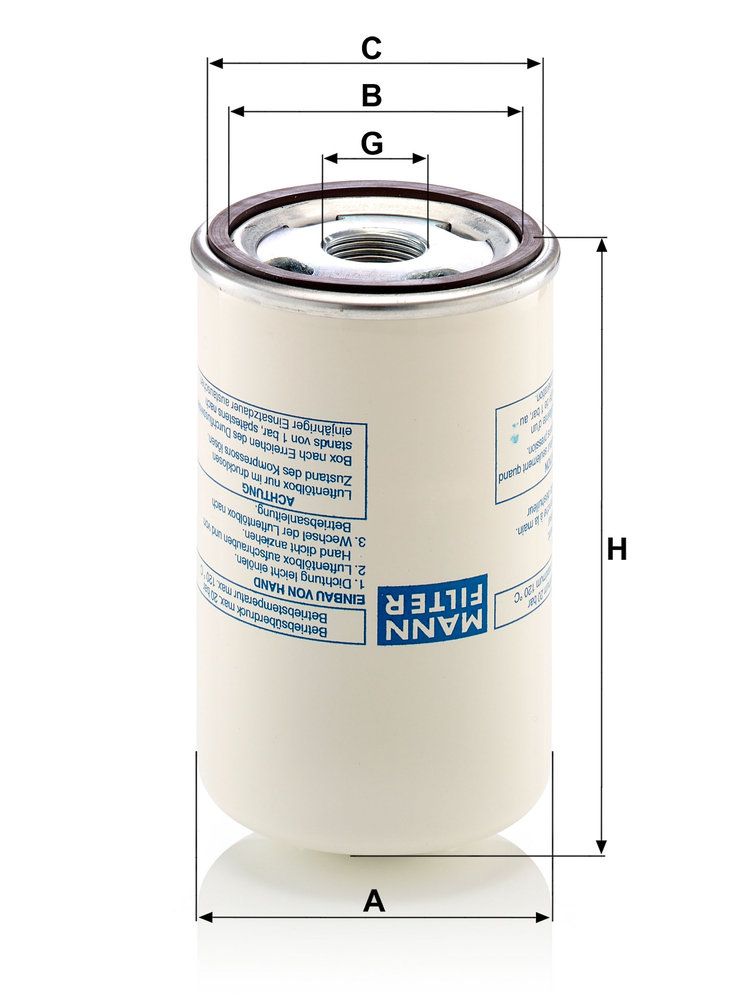 Levně Filtr, technika stlačeného vzduchu MANN-FILTER LB 719/2