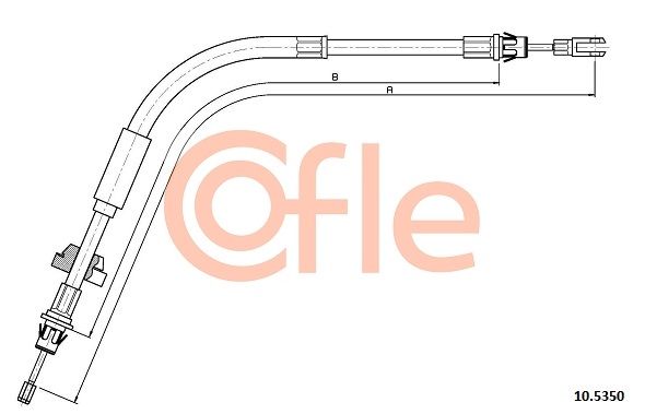 Cięgło, hamulec postojowy COFLE 92.10.5350