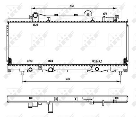 Radiator, racire motor NRF 53202