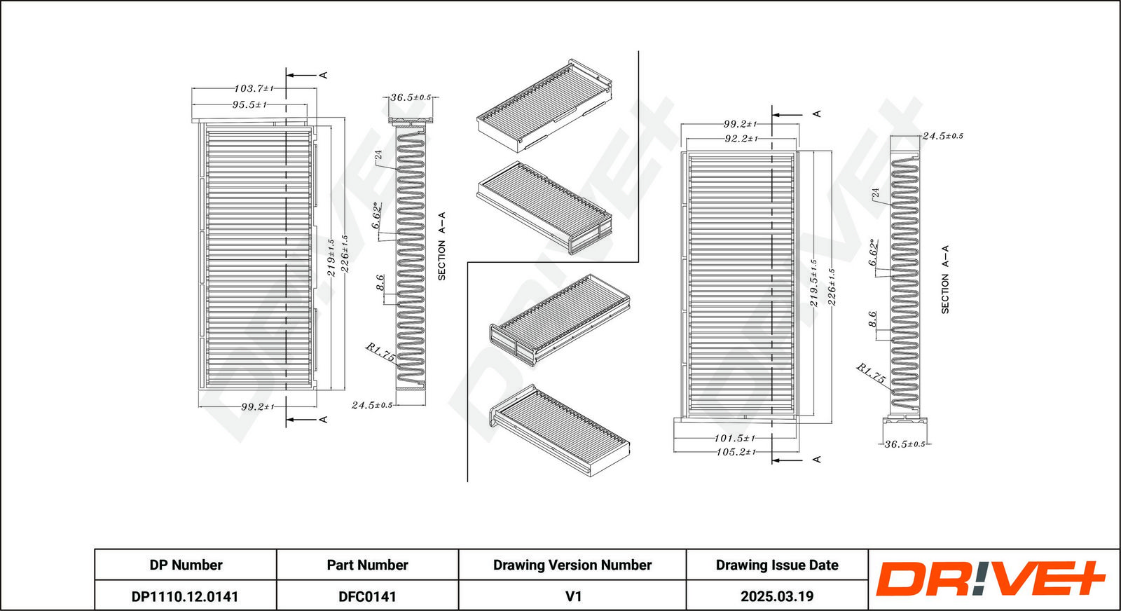 Фильтр, воздух во внутренном пространстве