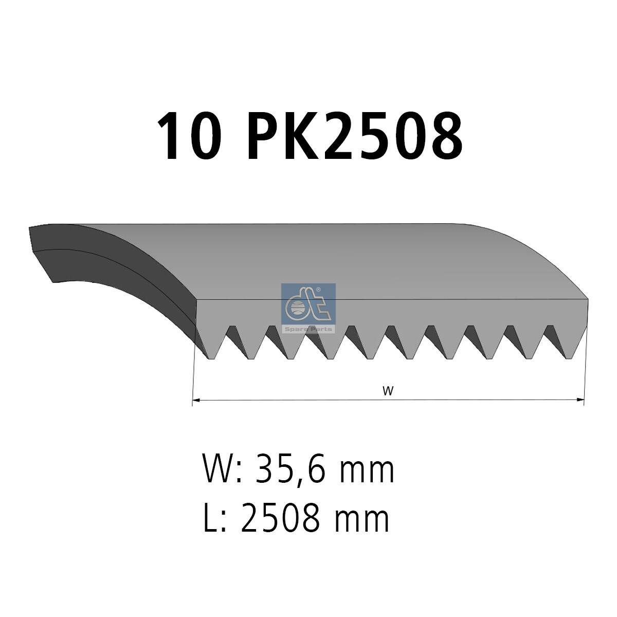 Curea transmisie cu caneluri DT Spare Parts 3.34343