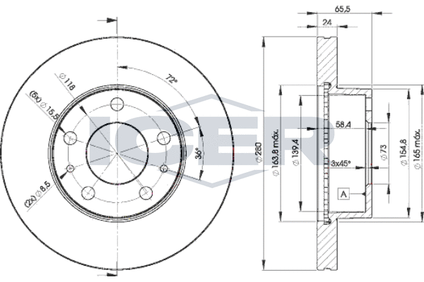 Tarcza hamulcowa ICER 78BD4681-2