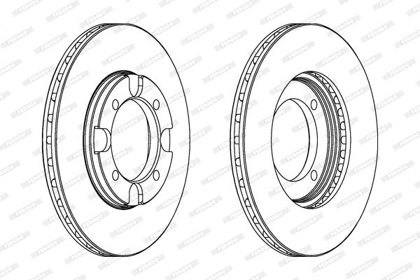 Tarcza hamulcowa FERODO DDF293
