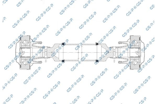 Wał napędowy, napęd osi GSP PS901850