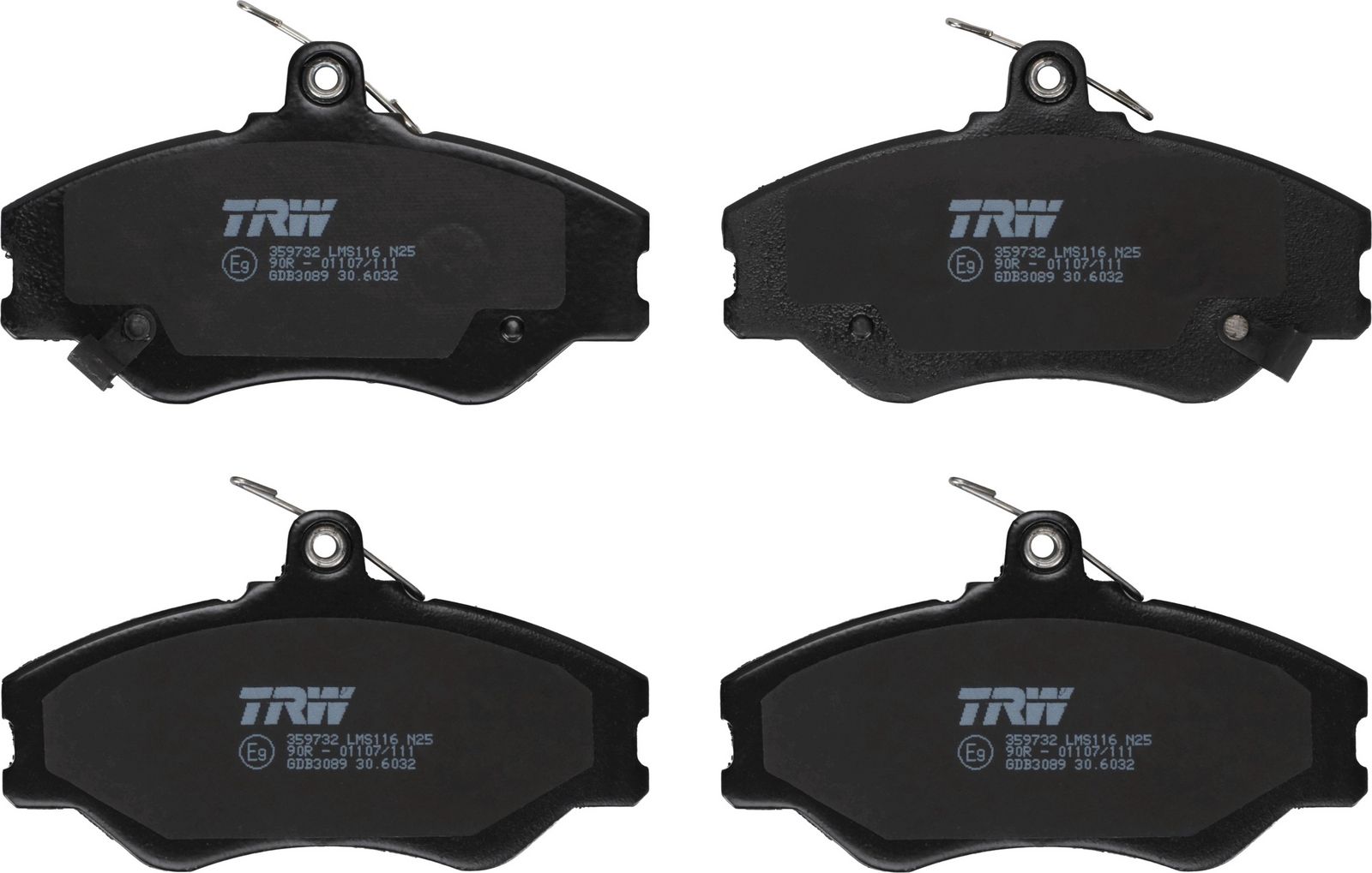 set placute frana,frana disc TRW GDB3089