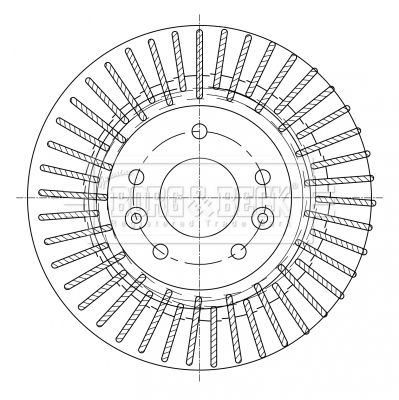 Tarcza hamulcowa BORG & BECK BBD5363