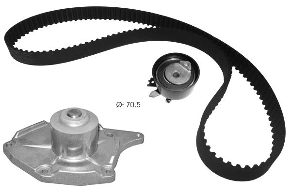 Pompe à eau + kit de courroie crantée