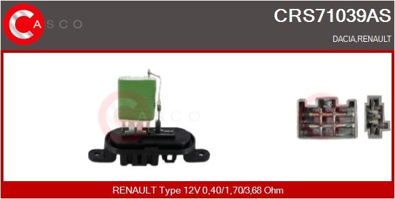 Odpor, vnitřní tlakový ventilátor CASCO CRS71039AS