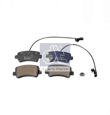 Zestaw klocków hamulcowych, hamulce tarczowe DT SPARE PARTS 6.95124