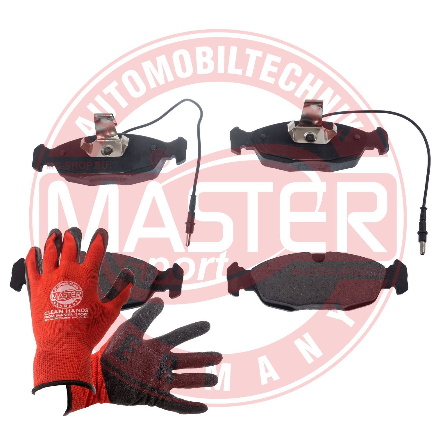 Zestaw klocków hamulcowych, hamulce tarczowe MASTER-SPORT GERMANY 13046070582N-SET-MSP