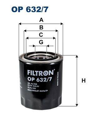 Olejový filtr FILTRON OP 632/7