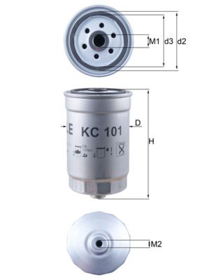 Palivový filtr KNECHT KC 101