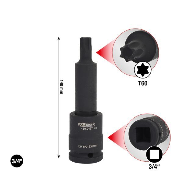 Tubulara de impact KS TOOLS 450.0441