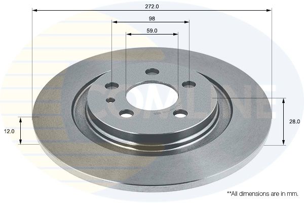 Tarcza hamulcowa COMLINE ADC1547