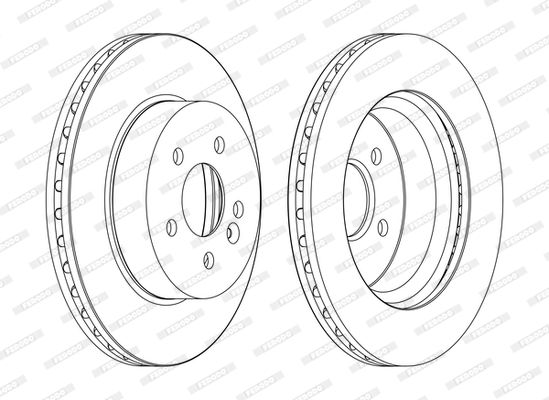 Tarcza hamulcowa FERODO DDF1036C