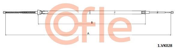 Cięgło, hamulec postojowy COFLE 92.1.VK028