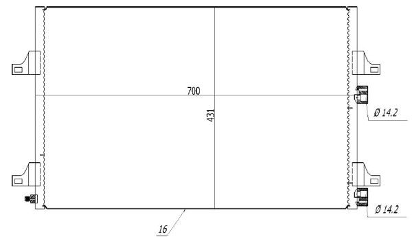 Condensator, climatizare MTR 13054498