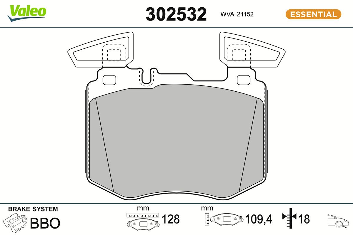 set placute frana,frana disc VALEO 302532