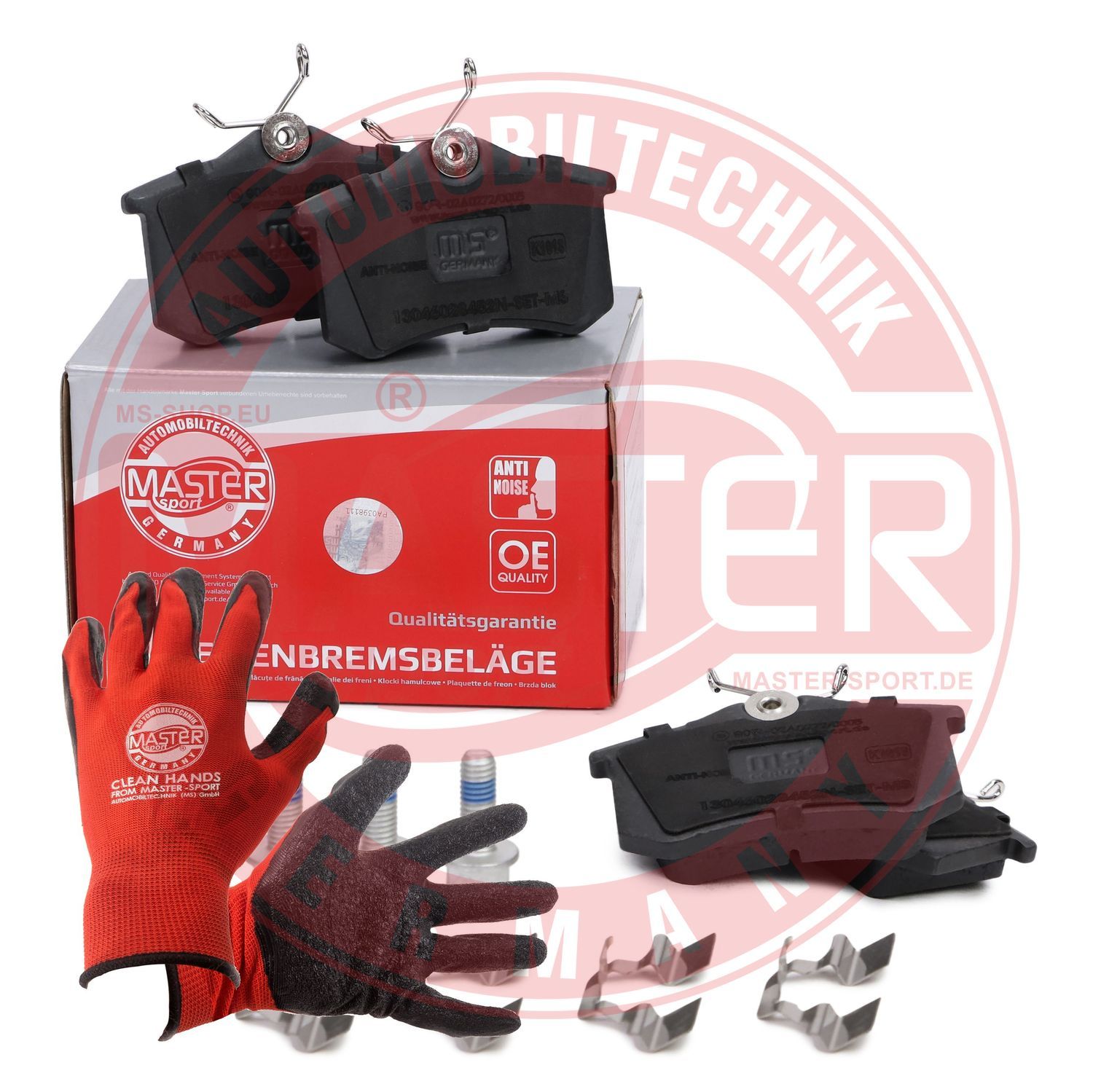 Zestaw klocków hamulcowych, hamulce tarczowe MASTER-SPORT GERMANY 13046028452N-SET-MSP
