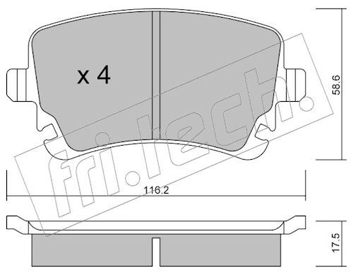 Piduriklotsi komplekt,ketaspidur