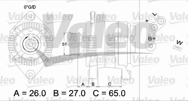 Alternator VALEO 436383