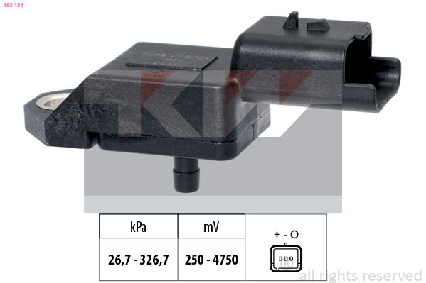 Czujnik ciśnienia powietrza, adaptacja wysokościowa KW 493 134