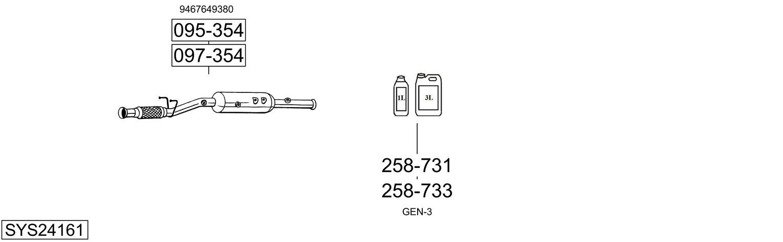 Układ wydechowy BOSAL SYS24161