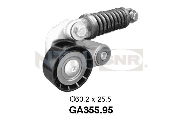 Rolka napinacza, pasek klinowy wielorowkowy SNR GA355.95