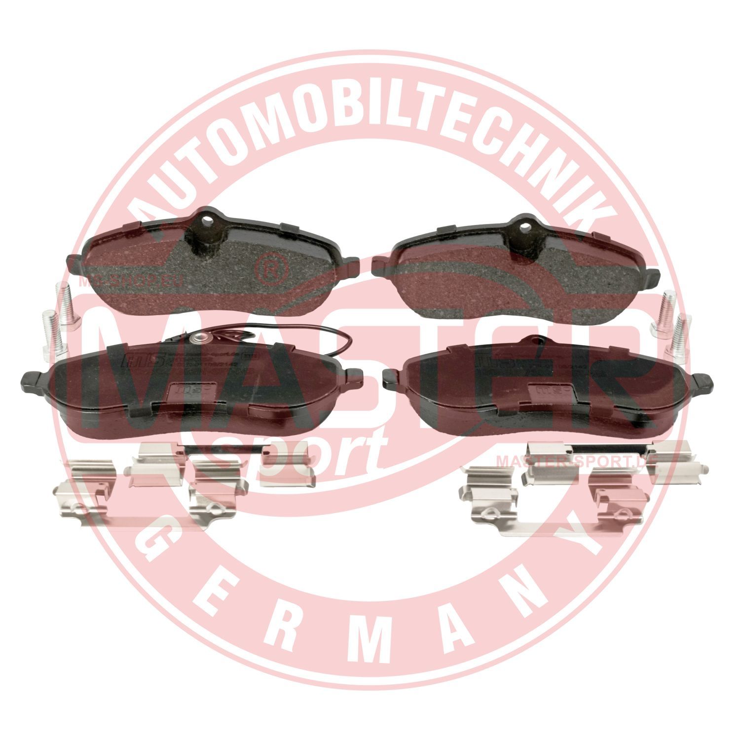 Zestaw klocków hamulcowych, hamulce tarczowe MASTER-SPORT GERMANY 13046027382N-SET-MS