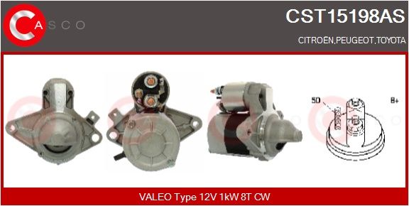 Levně Startér CASCO CST15198AS