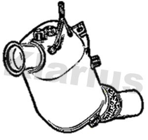 Filtr sadzy / filtr cząstek stałych, układ wydechowy KLARIUS 18308514478