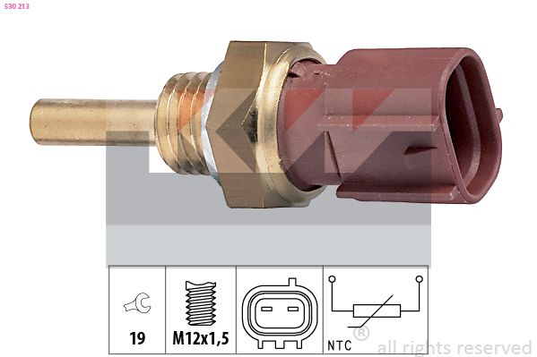 Czujnik, temperatura płynu chłodzącego KW 530 213