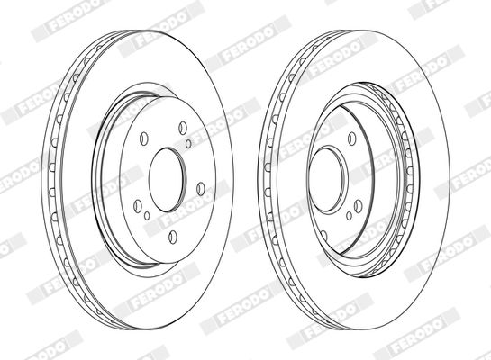 Disc frana FERODO DDF1635C