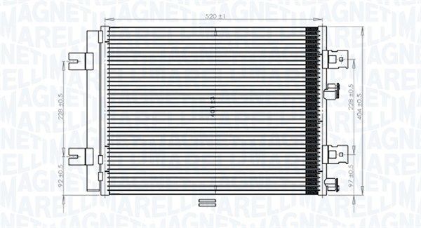 Skraplacz, klimatyzacja MAGNETI MARELLI 350203765000