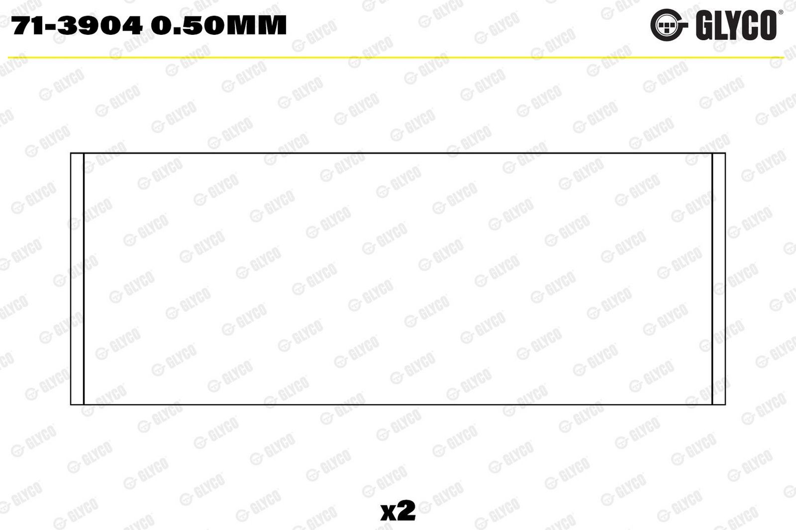 Cuzinet bielă GLYCO 71-3904 0.50mm