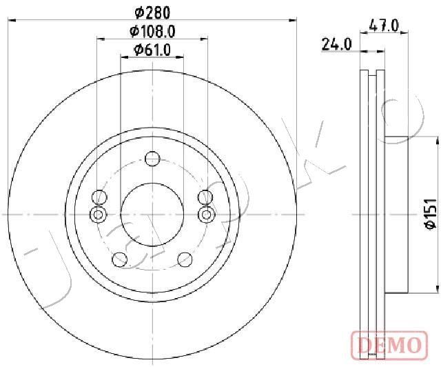 Tarcza hamulcowa JAPKO 600711C
