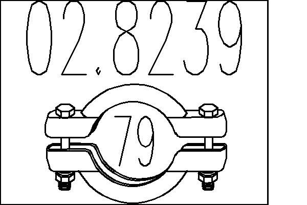 Łącznik rur, układ wydechowy MTS 02.8239