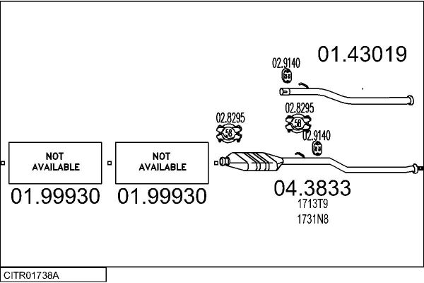 Układ wydechowy MTS CITR01738A015052