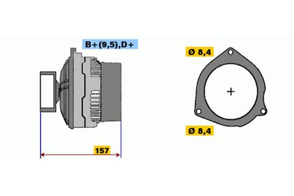 Alternator BOSCH 9 120 333 230