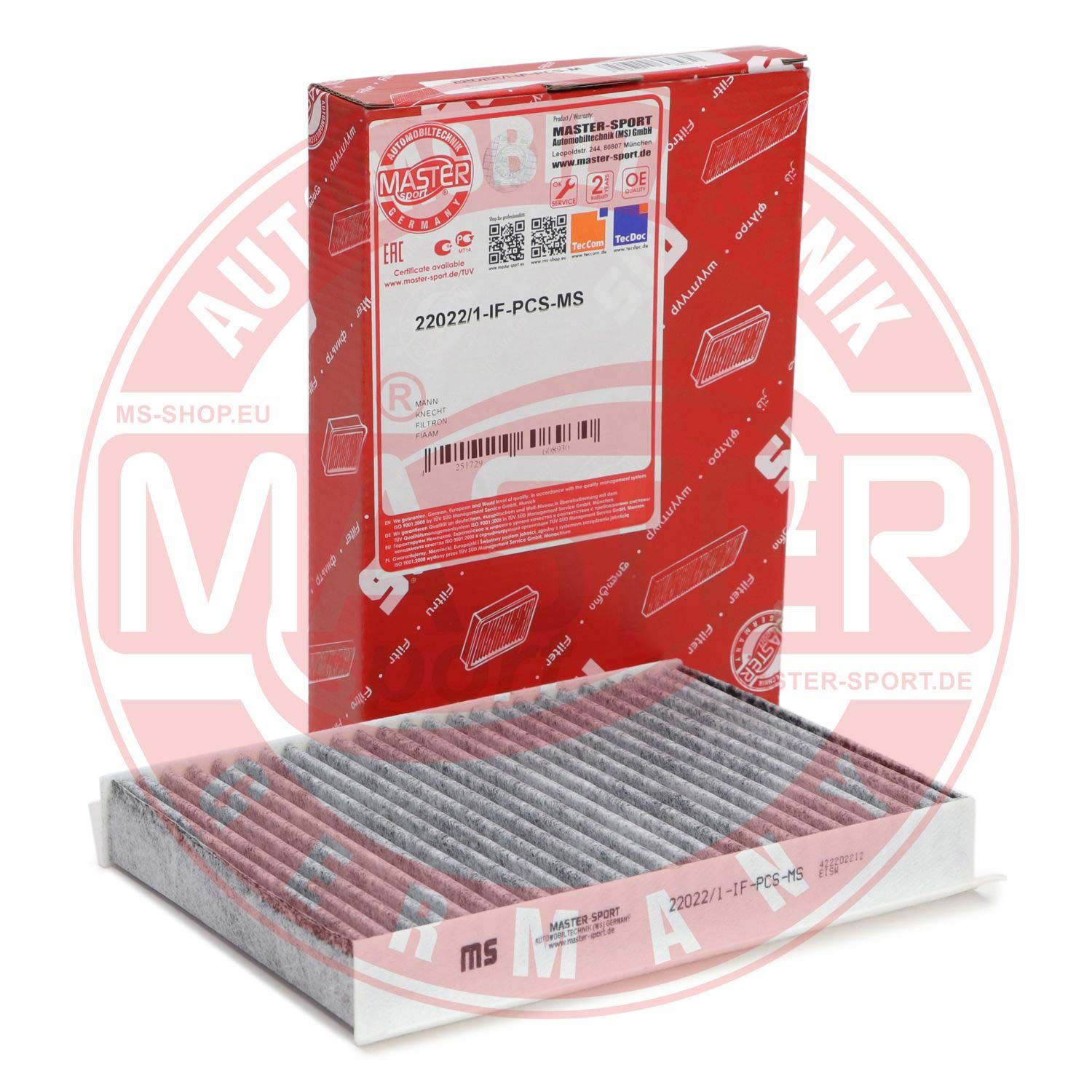 Filtru, aer habitaclu MASTER SPORT 22022/1-IF-PCS-MS