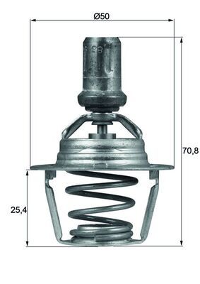 Termostat, środek chłodzący MAHLE TX 66 86D