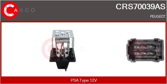 Odpor, vnitřní tlakový ventilátor CASCO CRS70039AS