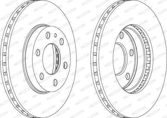 Tarcza hamulcowa FERODO FCR314A