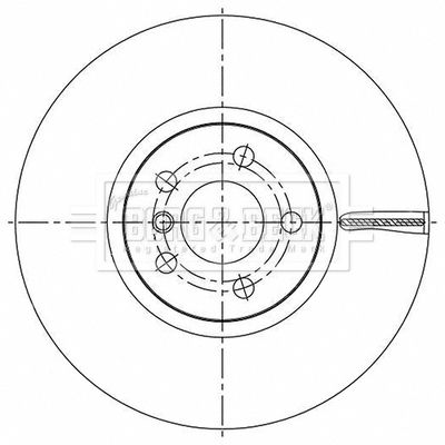 Tarcza hamulcowa BORG & BECK BBD6195S
