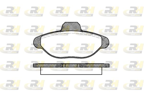 Zestaw klocków hamulcowych, hamulce tarczowe ROADHOUSE 2414.00