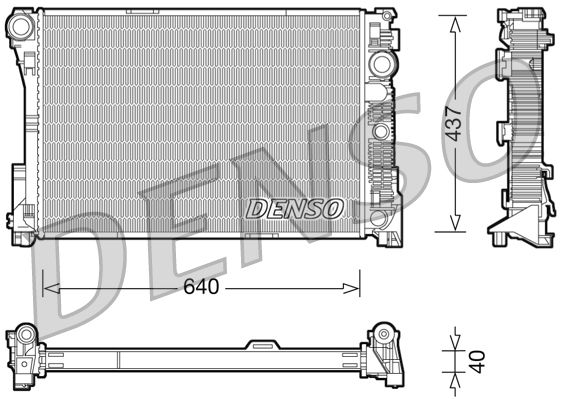 Chłodnica, układ chłodzenia silnika DENSO DRM17045