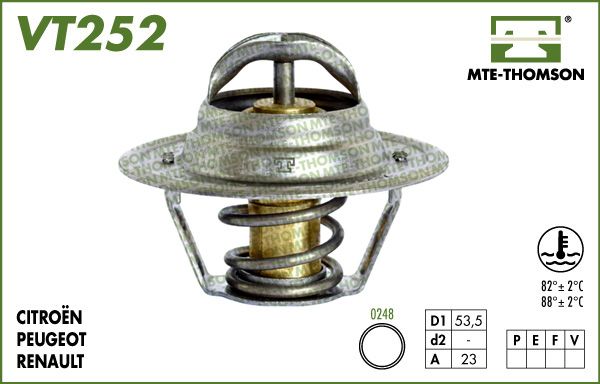 Termostat, środek chłodzący MTE-THOMSON VT252.89