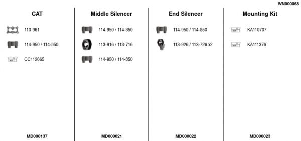 Układ wydechowy FA1 WN000068